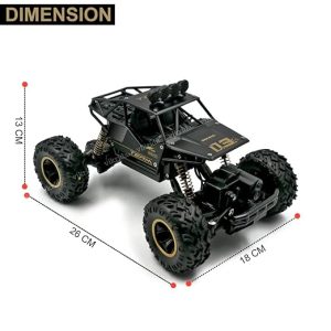 RC Rock Crawler 4x4 sa prikazanim dimenzijama za bolju predstavu veličine