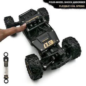 RC Rock Crawler 4x4 sa naglašenim amortizerima i fleksibilnim oprugama