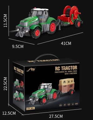 Traktor na daljinsko upravljanje sa prikolicom za navodnjavanje u originalnoj kutiji